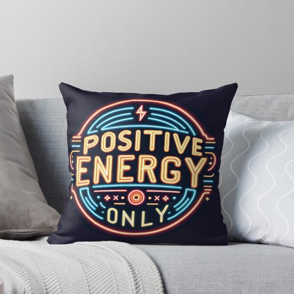 Item preview, Positive energy only, typography designed and sold by maxmaj.