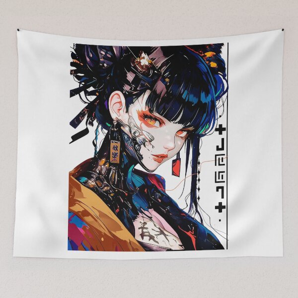 Item preview, Vaporwave Cyborg Japanese Samurai  designed and sold by ShurikenStar.