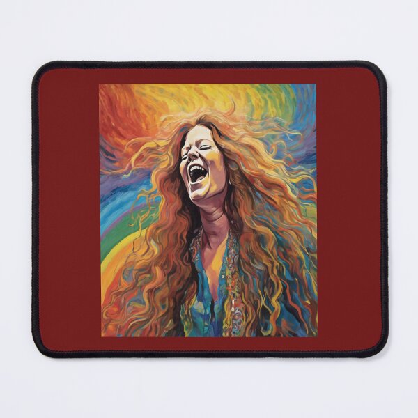 Item preview, "Janis Joplin: Psychedelic and Bohemian Color Burst" designed and sold by Artisticanvas.