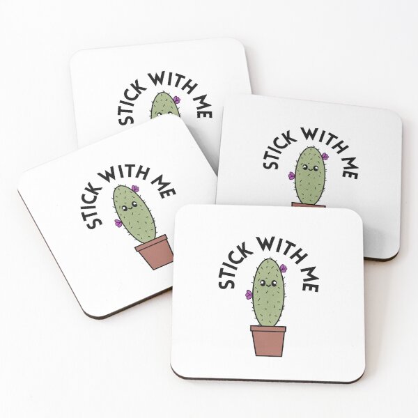 Item preview, Stick With Me Cute Cactus designed and sold by inkognitoMSQUTO.
