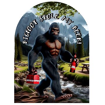 Artwork thumbnail, Bigfoot stole my beer! by NativeGraffix