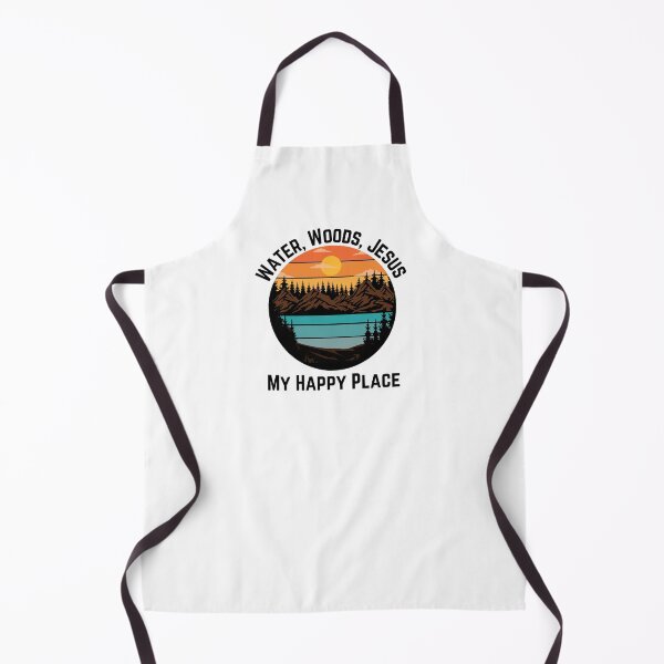 Item preview, Water, Woods, Jesus, My Happy Place, black designed and sold by Redeemed365.