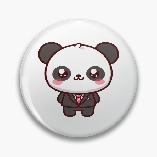 Item preview, Business Panda, panda bear in kawaii chibi style wearing a suit designed and sold by AdrianMDesigns.