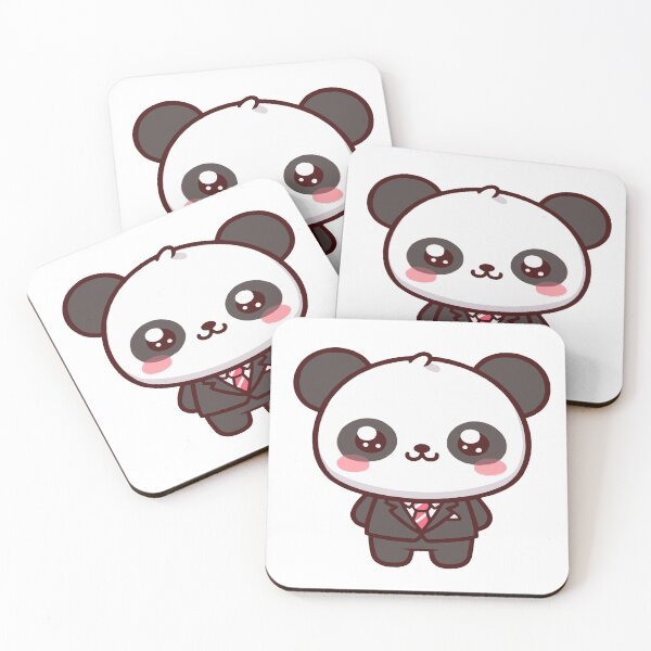 Item preview, Business Panda, panda bear in kawaii chibi style wearing a suit designed and sold by AdrianMDesigns.