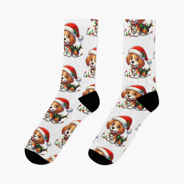 Item preview, Beagle Dog Christmas designed and sold by doodIllustrate.