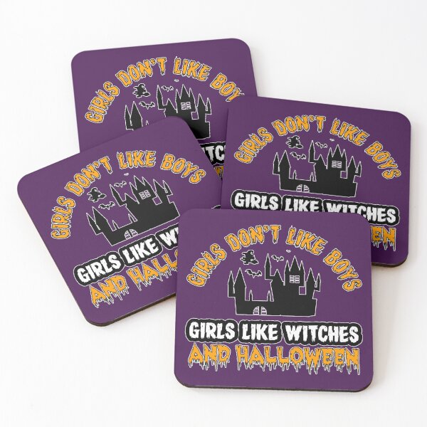 Item preview, Girls Don't Like Boys, Girls Like Witches and Halloween designed and sold by wazhyp.