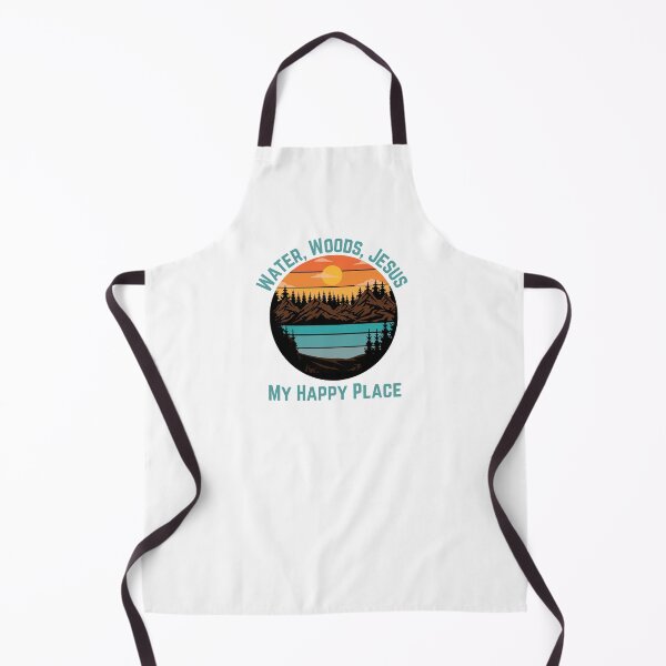 Item preview, Water, Woods, Jesus, My Happy Place, teal designed and sold by Redeemed365.