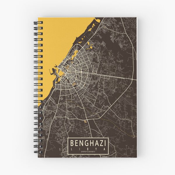 Artikelvorschau, Benghazi Stadtplan von Libyen - Pastell entworfen und verkauft von deMAP.
