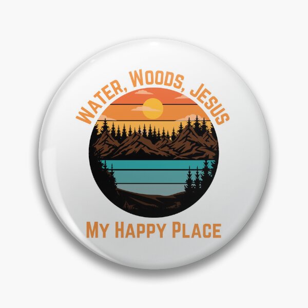 Item preview, Water, Woods, Jesus, My Happy Place, orange designed and sold by Redeemed365.
