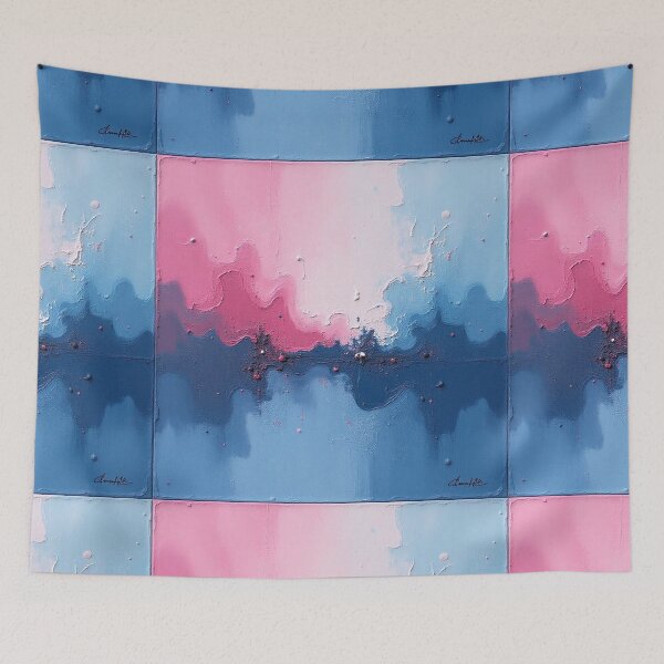 Item preview, Blue-and-red Abstract Painting designed and sold by hjian8219.