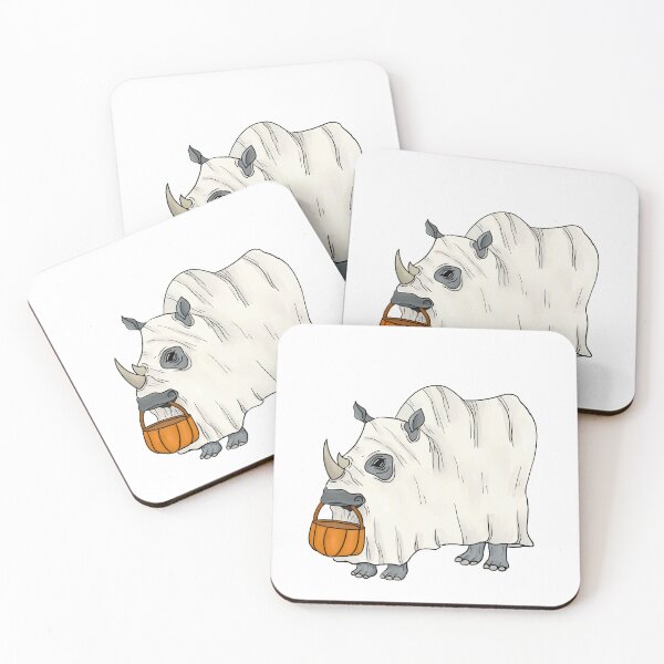 Item preview, Cute Rhino trick or treating designed and sold by WrensDgtDesigns.