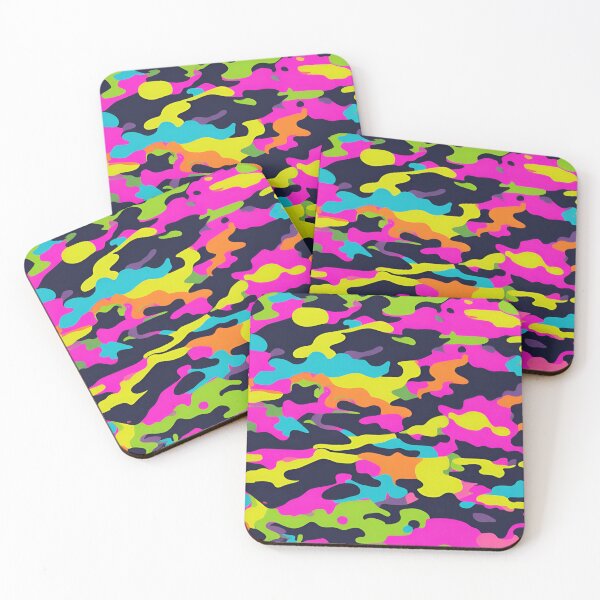 Item preview, Retro neon camo designed and sold by NicMacTees.
