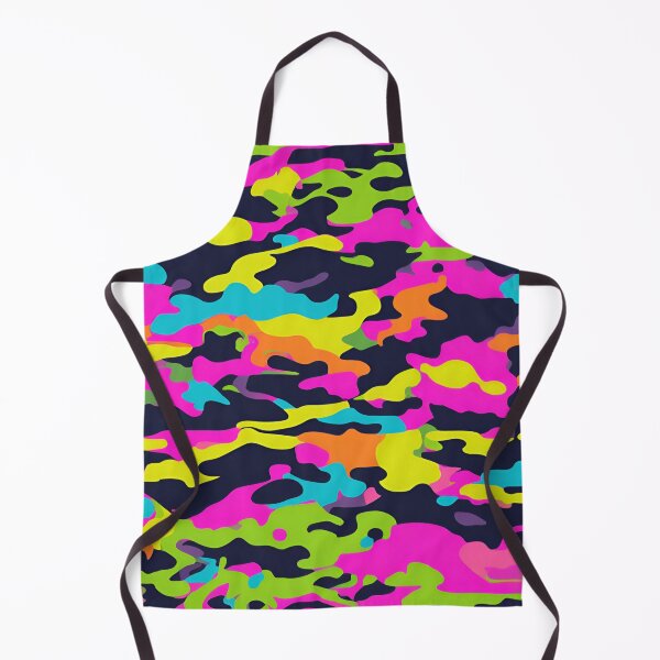 Artikelvorschau, Retro-Neon-Camouflage entworfen und verkauft von NicMacTees.