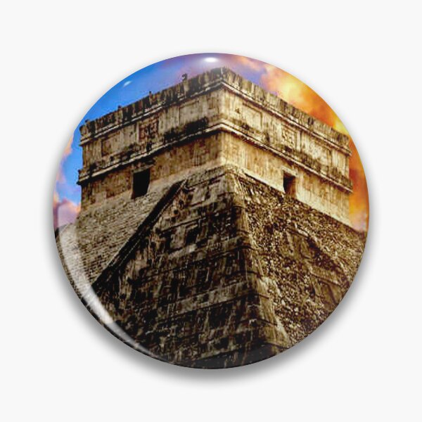 Item preview, El Castillo's Hidden Pyramid Chichen Itza Mexico Advertising Print designed and sold by posterbobs.