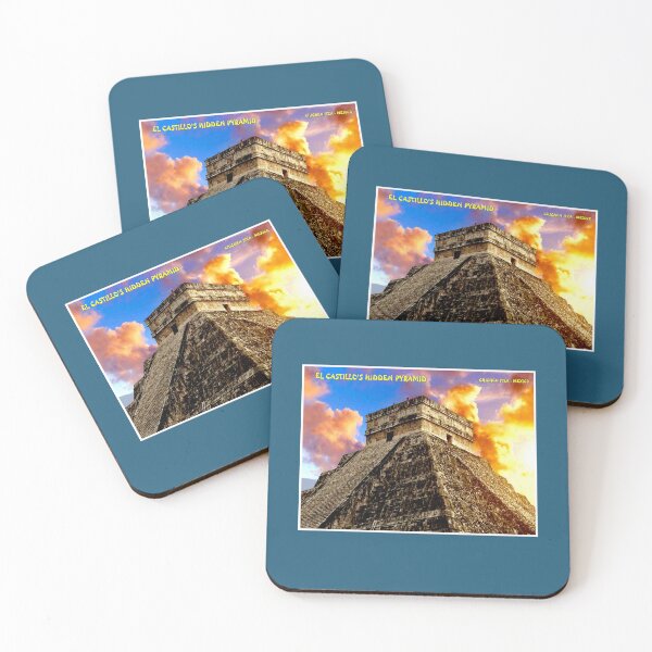 Item preview, El Castillo's Hidden Pyramid Chichen Itza Mexico Advertising Print designed and sold by posterbobs.