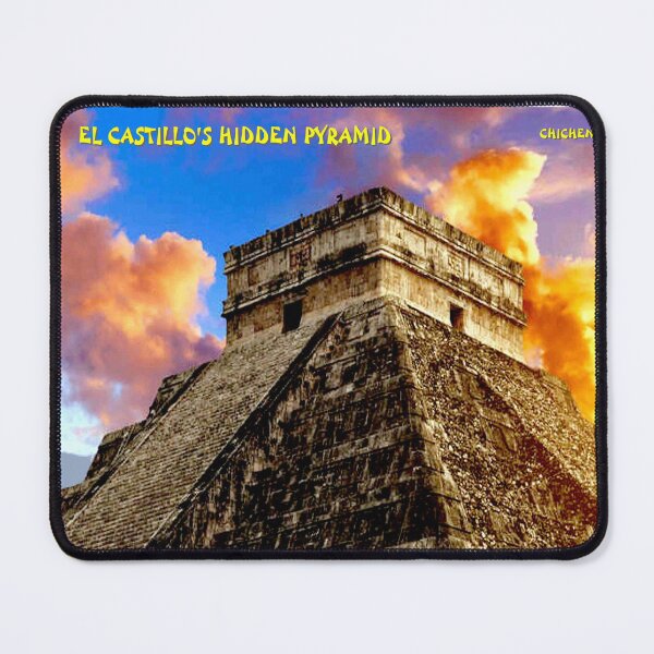 Item preview, El Castillo's Hidden Pyramid Chichen Itza Mexico Advertising Print designed and sold by posterbobs.