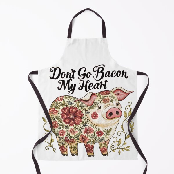 Item preview, Funny Pig Themed "Don't Go Bacon My Heart" Country Design designed and sold by Porcia Faulkner.
