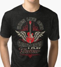 Wenn das Leben kompliziert wird, spiele ich Gitarre Vintage T-Shirt
