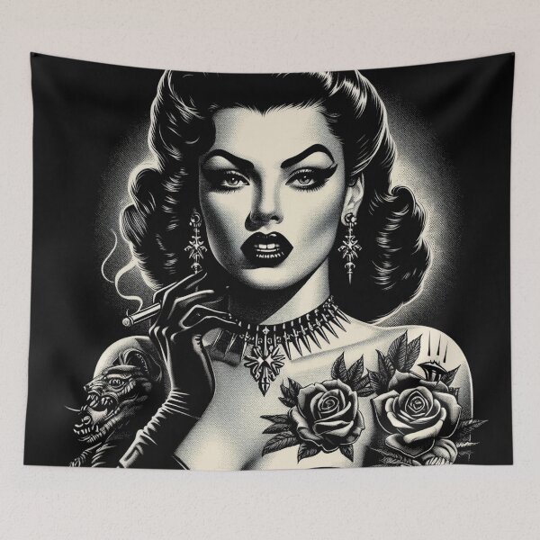 Artikelvorschau, Sexy Gothic-Mädchen entworfen und verkauft von PulpVintage.