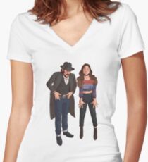 the pose Women's Fitted V-Neck T-Shirt
