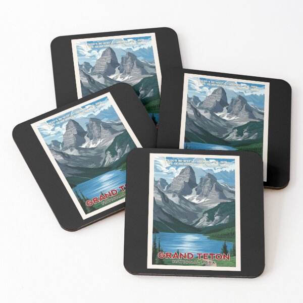 Item preview, Grand Teton National Park, Vintage Travel designed and sold by PinkandP.