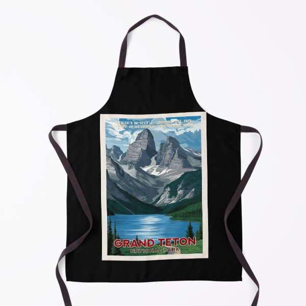 Item preview, Grand Teton National Park, Vintage Travel designed and sold by PinkandP.