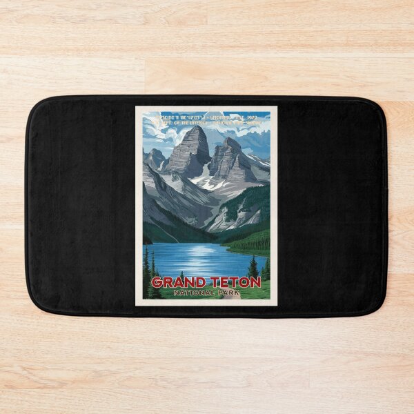 Item preview, Grand Teton National Park, Vintage Travel designed and sold by PinkandP.