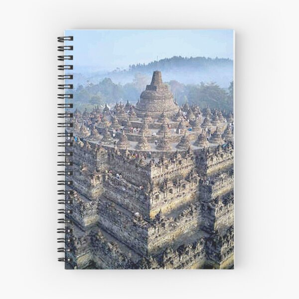 Item preview, Borobudur Java Pyramid in Indonesia Travel and Tourism Advertising Print designed and sold by posterbobs.