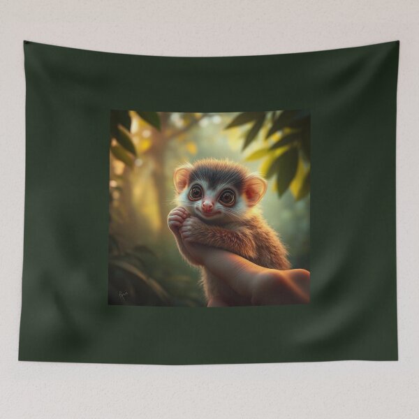 Item preview, Tiny Marmoset Hugs a Finger designed and sold by IvaRenee.