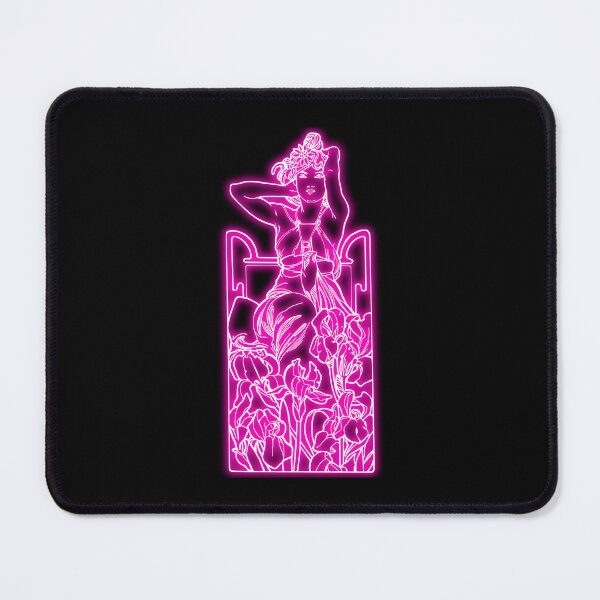 Item preview, Alphonse Mucha Amethyste Pink Neon designed and sold by lachataigne.