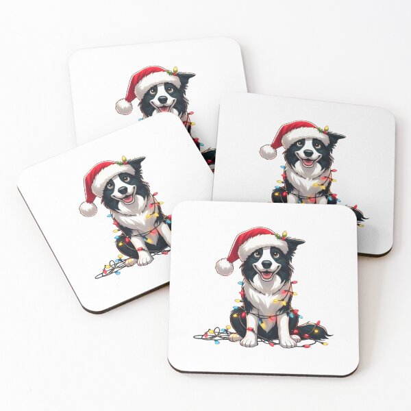Item preview, Border Collie Dog Christmas designed and sold by doodIllustrate.