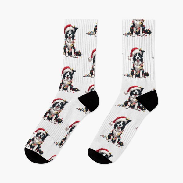 Item preview, Border Collie Dog Christmas designed and sold by doodIllustrate.