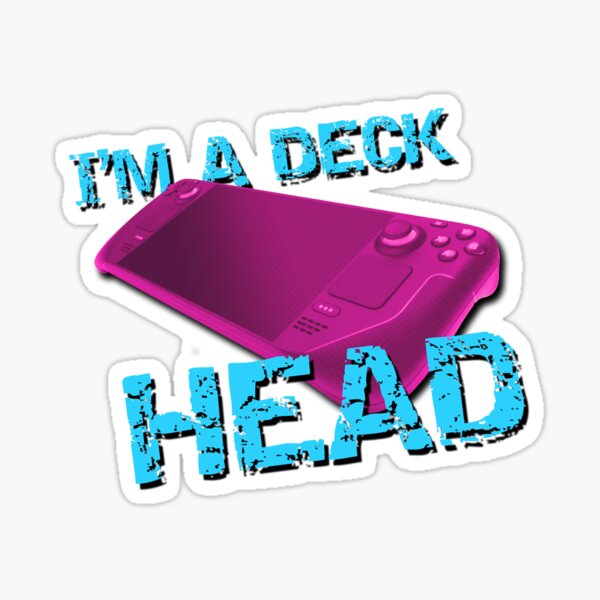 Item preview, I'm A Deck Head - Handheld Game Console - Pink Blue designed and sold by RetroGDesigns.