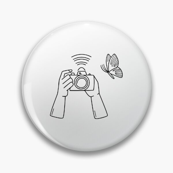 Item preview, Hand holding camera capturing a butterfly designed and sold by rasagamastore.