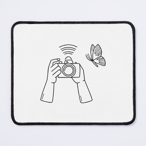 Item preview, Hand holding camera capturing a butterfly designed and sold by rasagamastore.