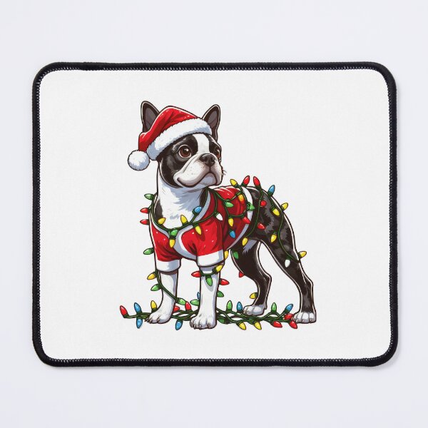 Item preview, Boston Terrier Dog Christmas designed and sold by doodIllustrate.