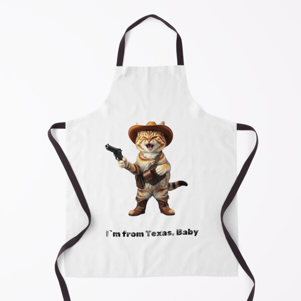 Item preview, cowboy cat with cowboy hat and with I`m from Texas, Baby designed and sold by GinnyGi.