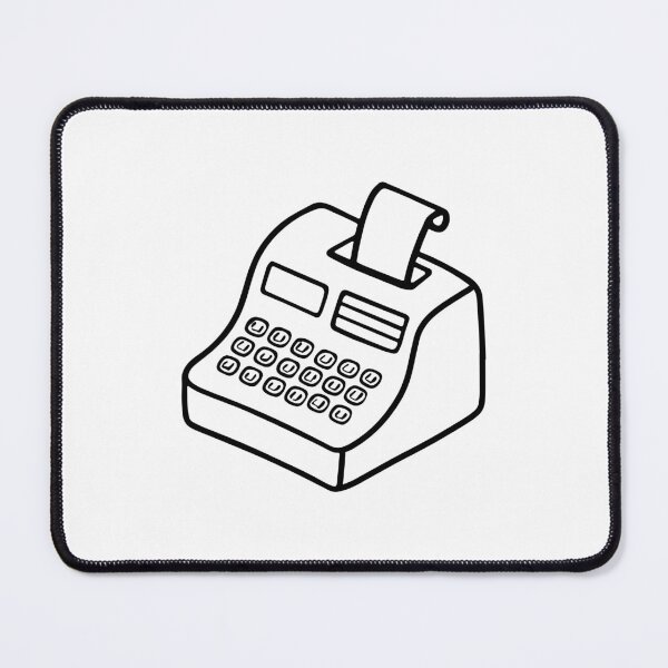 Item preview, Simple classic cash register printed a paper bill designed and sold by rasagamastore.