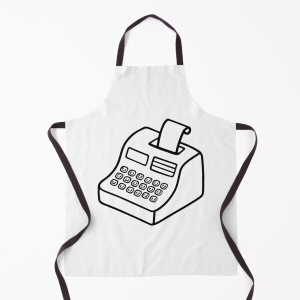 Item preview, Simple classic cash register printed a paper bill designed and sold by rasagamastore.
