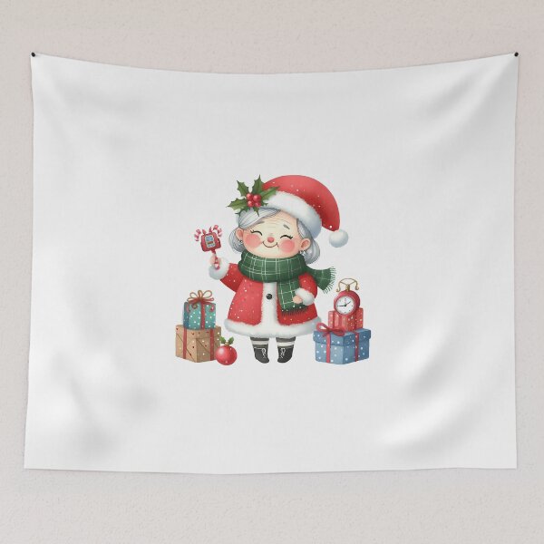 Item preview, Cute Aunty with Christmas  designed and sold by angieart68.
