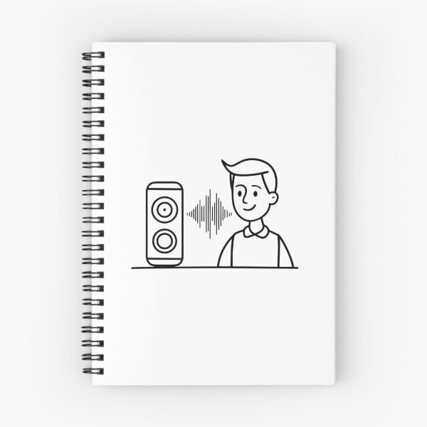 Item preview, Modern smart speaker with sound waves designed and sold by rasagamastore.