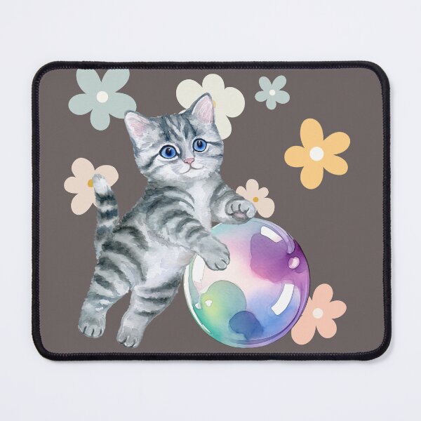 Item preview, Kittens Playing with Air Balls: Adorable Fun for Cat Lovers! designed and sold by Playful Strokes pom@pom.