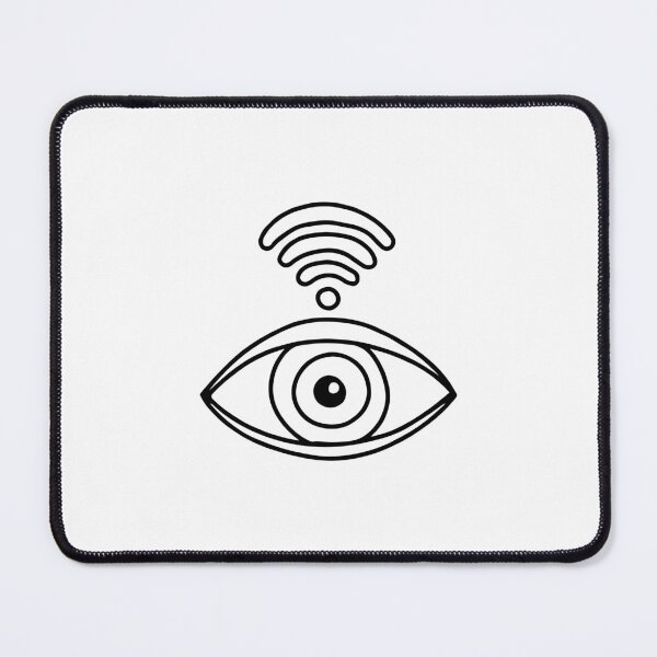 Item preview, Simple illustration of an eye with Wi-Fi symbol designed and sold by rasagamastore.