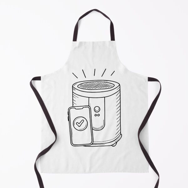 Item preview, Drawing of an air purifier with a smartphone app designed and sold by rasagamastore.