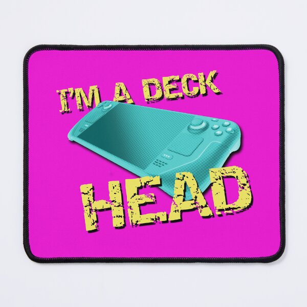 Item preview, I'm A Deck Head - Handheld Game Console - Blue Yellow designed and sold by RetroGDesigns.
