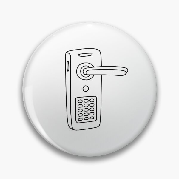 Item preview, smart door handle with pin number button designed and sold by rasagamastore.