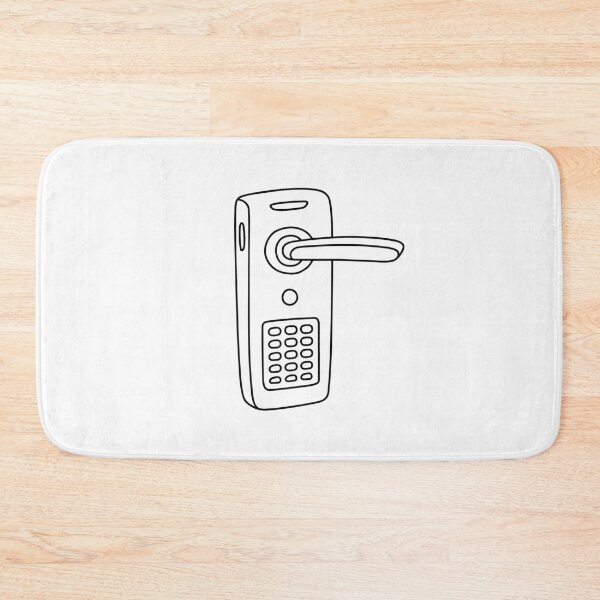 Item preview, smart door handle with pin number button designed and sold by rasagamastore.