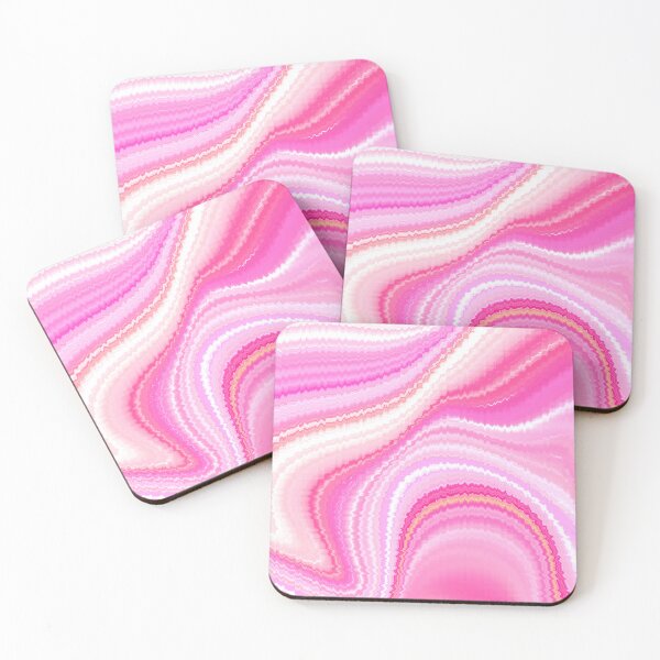 Item preview, Pink And White Liquid Marbled Swirls Wavy Design designed and sold by DEC02.