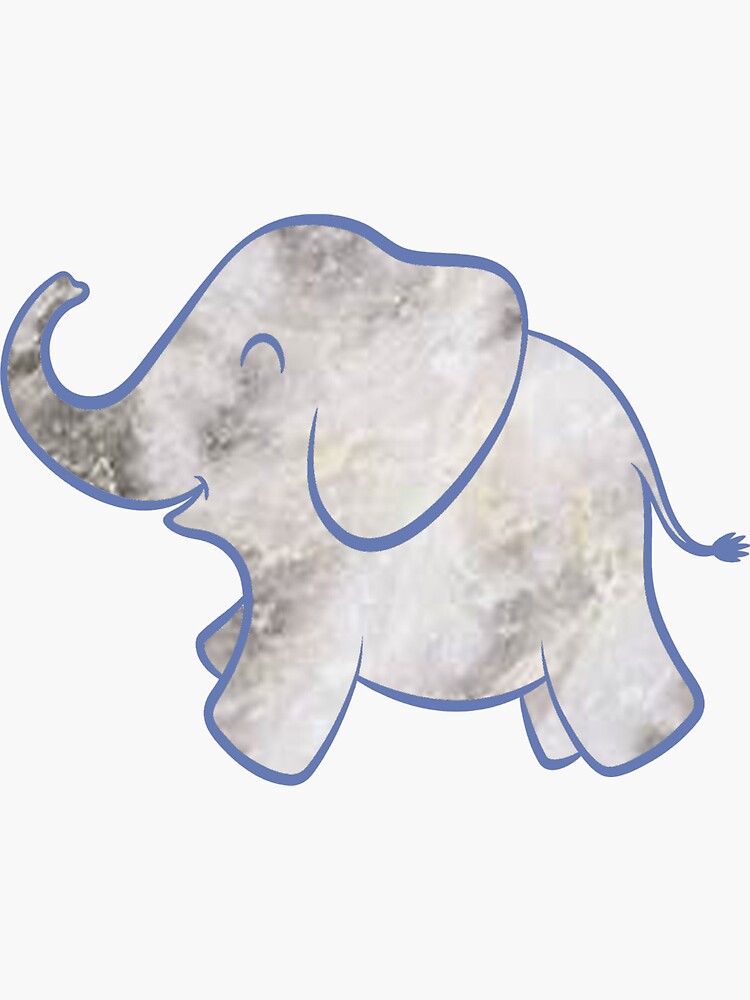 "Marble Elephant" Sticker for Sale by megandjack Redbubble