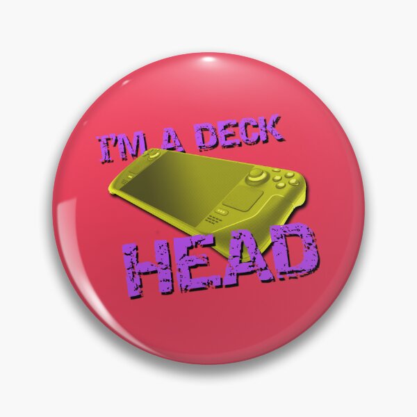 Item preview, I'm A Deck Head - Handheld Game Console - Purple Yellow designed and sold by RetroGDesigns.